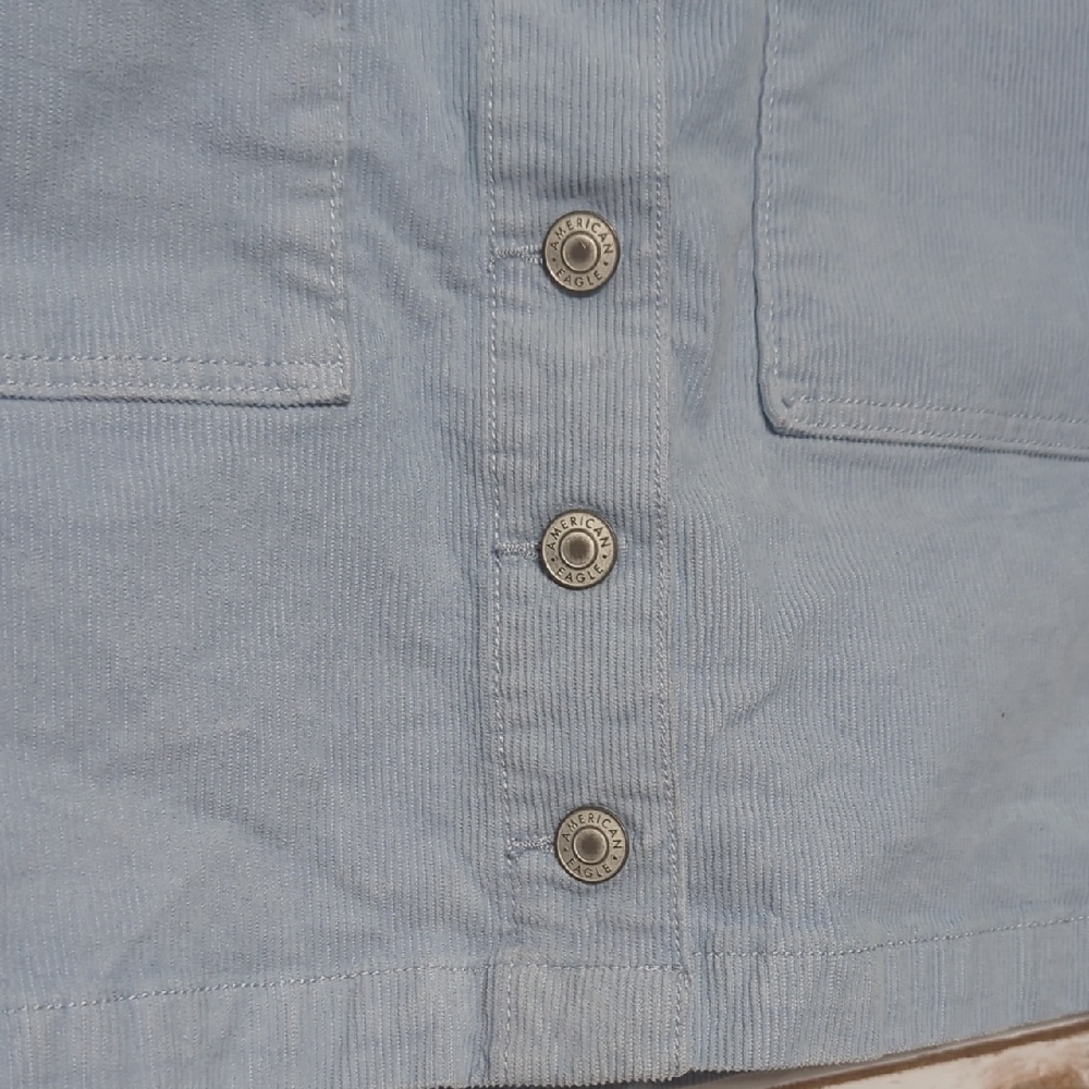 American Eagle Button-Front Mini Skirt - Picture 3 of 8